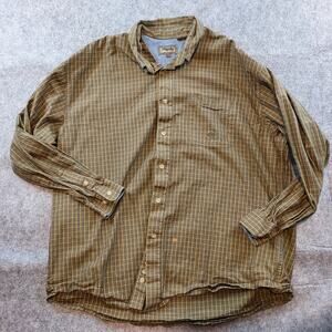 Vintage Roper Shirt Men's 2XL Button Down Cotton Plaid Western Rancher Gorpcore